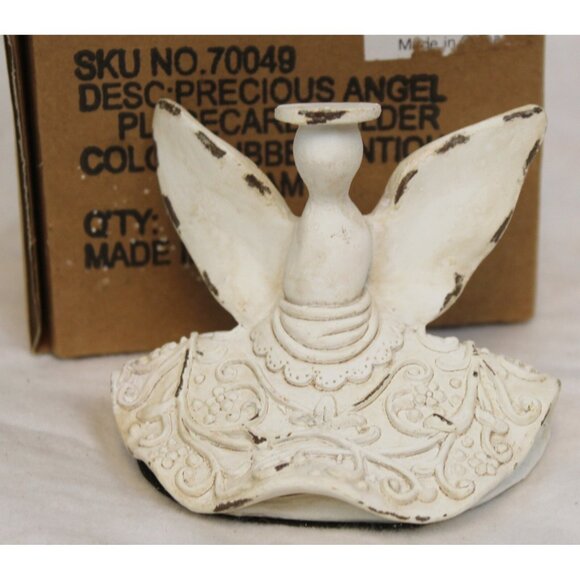 Southern Living Angel Place card Holder Cream Rubbed Antique Table Setting 70049 - Picture 2 of 8